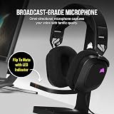 Corsair HS80 RGB USB Gaming Headset Dolby 7.1 Surround iCUE PC Black view 3