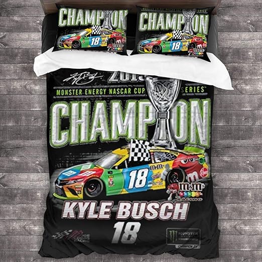 Amazon Com Korlav Kyle Busch 2019 Nascar Cup Champ Bedding 3d