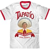Tee Luv Men's Tapatio Ringer T-Shirt - Mexican Hot Sauce Logo Shirt