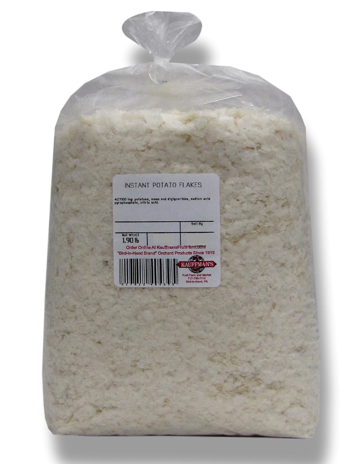 Instant Potato Flakes, Bulk 1.8 Lb. Bag