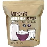 Anthony's Whole Milk Powder, 2 lb, Gluten Free, Non GMO, Made in USA