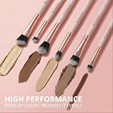 Lamora Eyeshadow Brush Set 7 Vegan Pro Eye Makeup Brushes view 4
