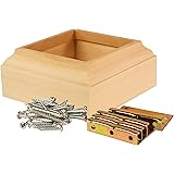 4Js Newel Post Fastener, 3 1/2" Poplar Colonial Molding