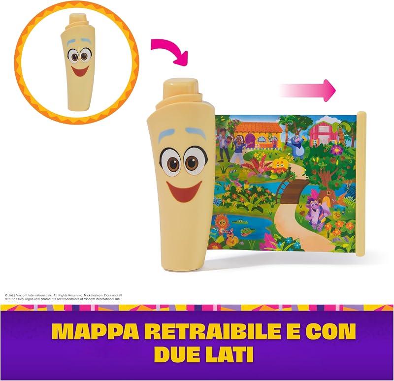 l'Esploratrice, Zainetto con Accessori per l'Esplorazione‚ Mappa, Binocolo e Bussola Giocattolo, Giocattoli per Bambine e Bambini, 3+ Anni — foto 6 di 8