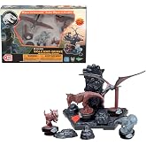 EPOCH Games - Jurassic World - Volcano Quake Tabletop Game | Balance dinos on a rumbling peak that could blow any turn - shaky suspense the whole family will love, Ages 4+