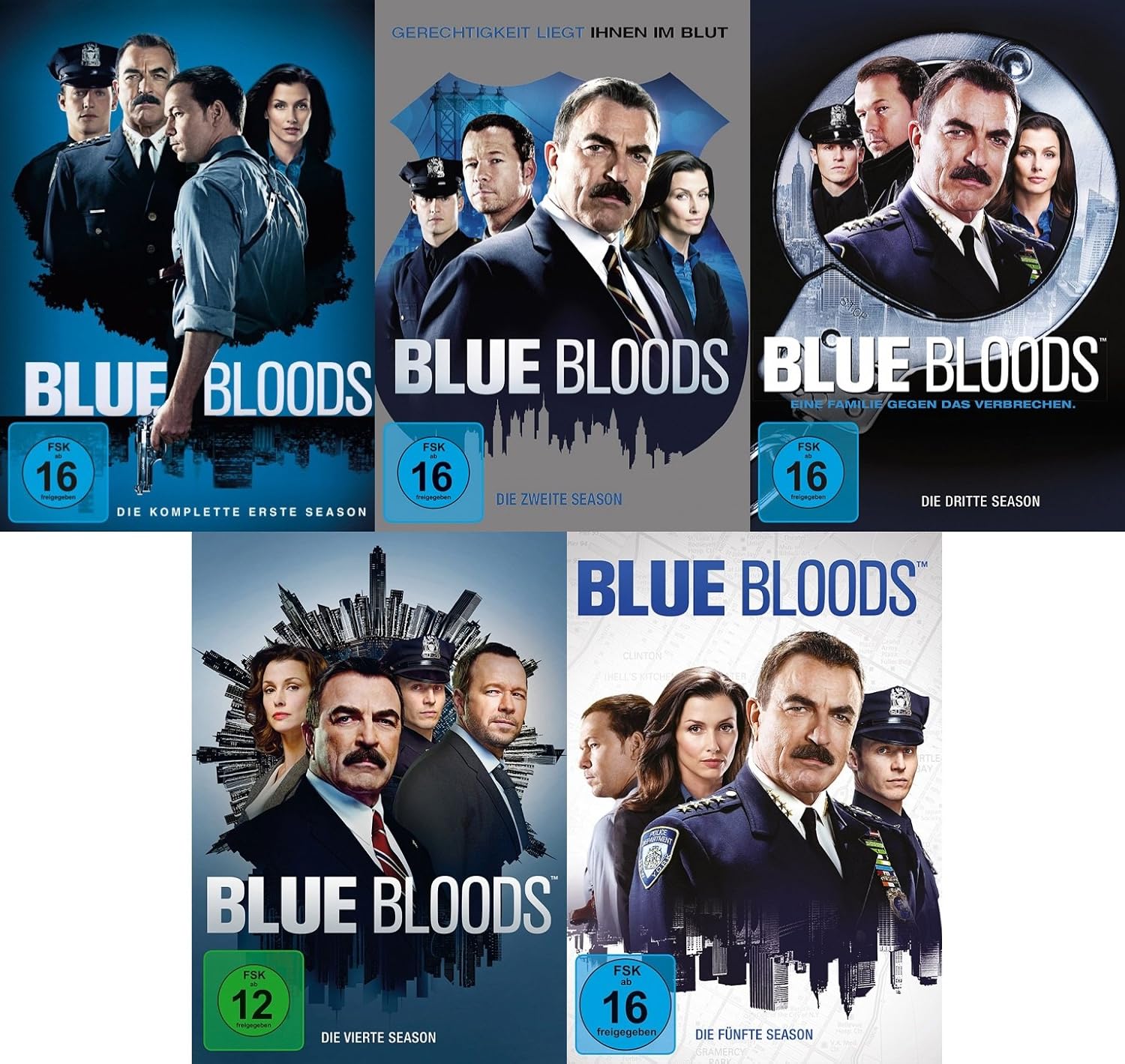Blue Bloods Die Kompletten Staffeln 1 2 3 4 5 Im Set 30 Dvds Amazon De Bridget Moynahan Donnie Wahlberg Tom Selleck Will Estes Len Cariou Dvd Blu Ray