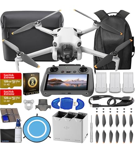 Amazon.com: DJI Mini 4 Pro Fly More Combo with DJI RC 2 (Screen