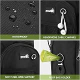pecute XL Dog Walking Bag with Water Bottle Holder Black view 5