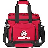 Logo Brands NCAA Flex -Can Cooler - Heat-Sealed Leak-Proof Lining, Stays Cold for Hours, Adjustable Shoulder Strap- Great for Tailgates & Picnics