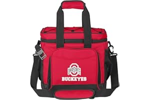 Logo Brands NCAA Flex -Can Cooler - Heat-Sealed Leak-Proof Lining, Stays Cold for Hours, Adjustable Shoulder Strap- Great for Tailgates & Picnics
