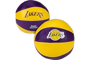 Franklin Sports NBA Toy Basketballs - 2 Pack of Kids Soft Mini Basketballs for Over the Door + Indoor Hoops - NBA Fan Shop Kids Soft Toy Basketballs - (2) Mini Balls Included