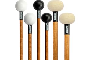 Timber Drum Co. Percussion Mallet Set — AMERICAN MADE & U.S.A. ASSEMBLED — Sticks for Marimba, Cymbals, Timpani, Drum Set, Glockenspiel, Woodblock