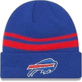 New Era Unisex-Adult NFL Official Sport Knit Classic Striped Knit Beanie Cold Weather Hat