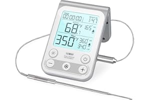 Lavatools OVT02 Element Digital Oven Thermometer for Oven, Grill, and Smoker Includes Dual-Sensor Stainless Temperature Probe