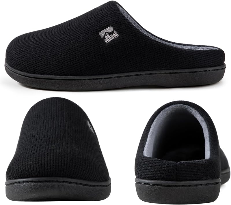 Zapatilla de dos tonos Mujer, 38/39 EU, Negro Y Gris