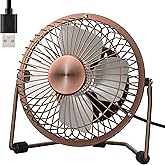 Zuvas Desk Fan Quiet Small USB Fan 360° Rotation Portable Table Fan 2 Speed Mini Personal Fan Air Cooling Electric Fan for Ho