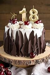 DTXLX 18th Birthday Candles Gold Number 18 Cake Topper Set 2 view 3