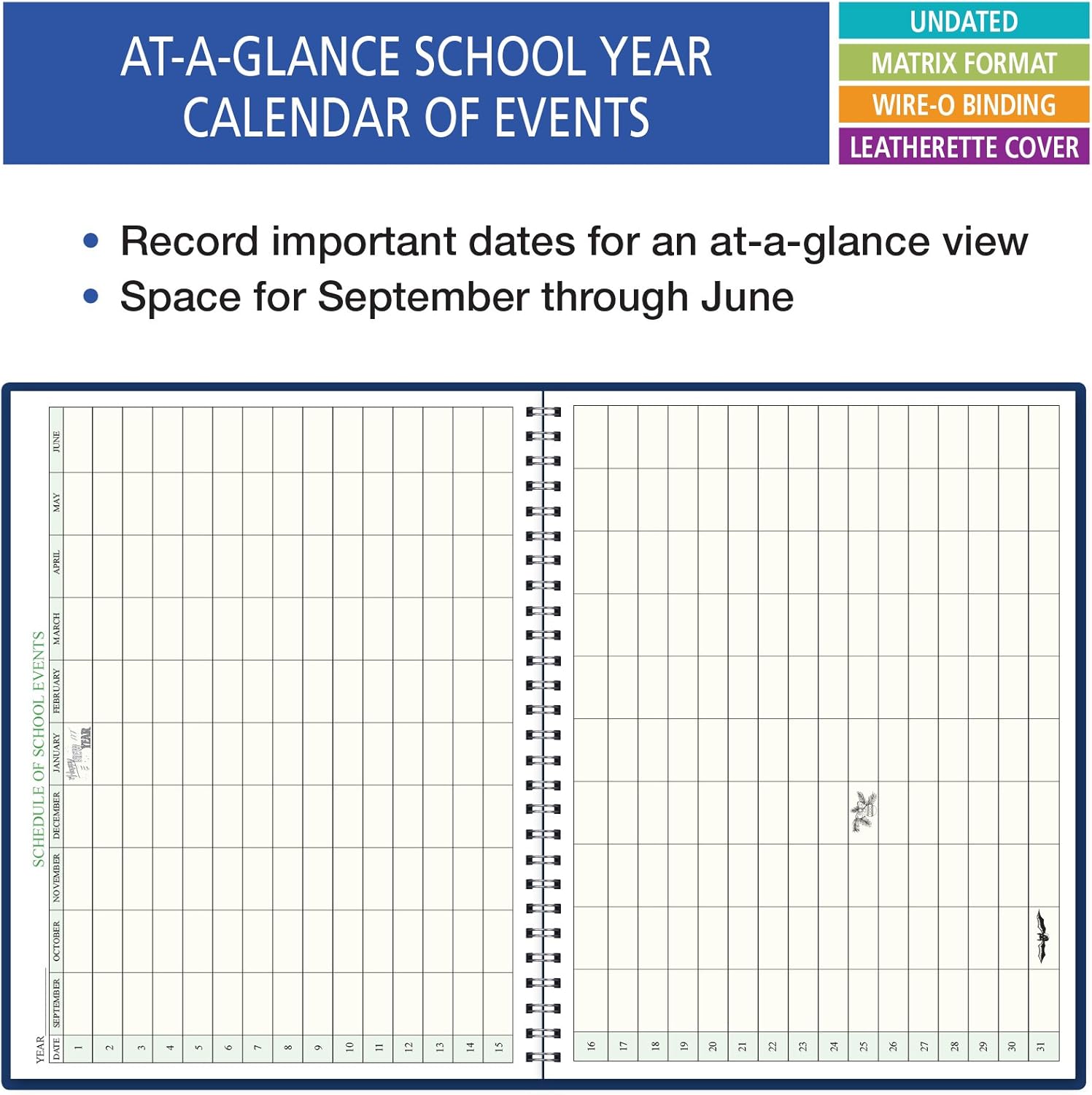 7 Period Teacher Lesson Plan; Days Horizontally Across The Top (W101) : Office Products