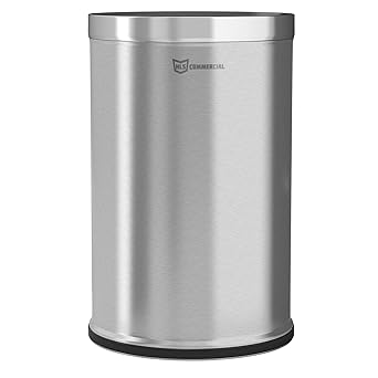 Hls Commercial 26 Gallon Stainless Steel Round Open Top Trash Can Amazon Com Industrial Scientific