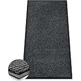 Azadx 4'x8' Indoor Outdoor Door Mat Heavy Duty Front Door Mat Ultra Absorbent Muddy Dirt Resist Welcome Door Mats Non-Slip Backing Entrance Mat for Home Commercial Outdoor Entrance Floor Mat