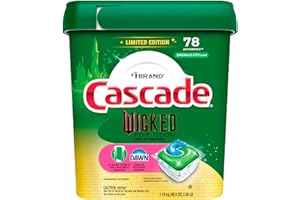 Cascade "Wicked: For Good" Limited Edition Complete Dishwasher Pods, Dishwasher Detergent, Dish Detergent Soap, Emerald City, 78 ct