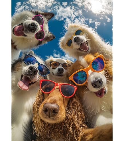 Amazon.com: All The Dogs and Cats Selfie (Howard Robinson) : Toys