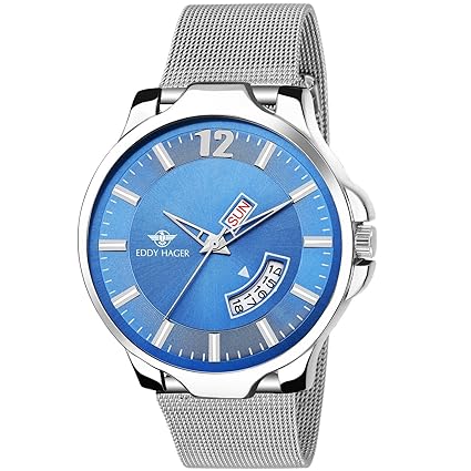 Eddy Hager Analgue Blue Dial Mens Watch