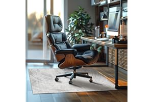 RIMAYA Office Chair Mat for Hardwood Floor, Anti Slip Hi-Q Desk Chair Mat for Hardwood & Low-Carpeted Floors, Easy to Clean Computer Floor Mat Protector Rug for Gaming Rolling Chair on Hard Wood Floors