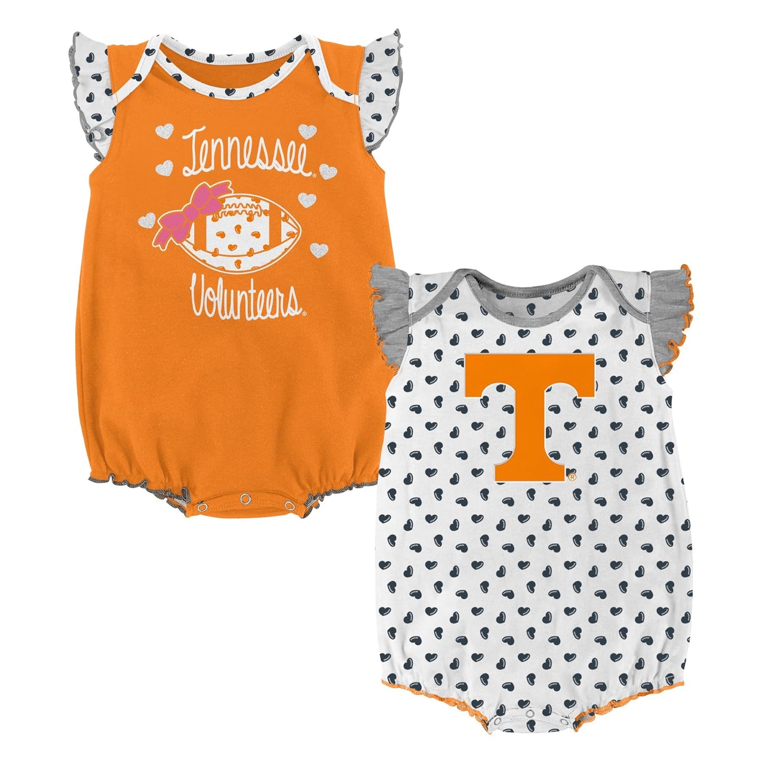 NCAA by Outerstuff NCAA boys Heart Fan 2 Piece Onesie Set