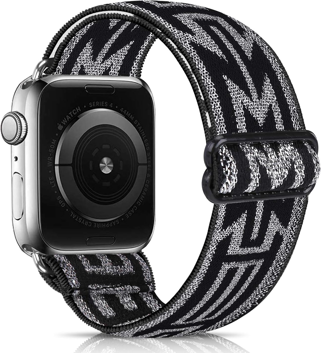 URU Shield Compatible with Apple Watch Elastics Band for Women Men,Pattern Stretch Bands Fashion Handmade Replacement Strap for iWatch Series 6 5 4 3 2 1/SE