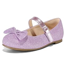 K KomForme Girl's Ballet Flats Non-Slip Soft Mary