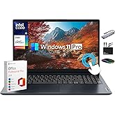 Lenovo IdeaPad 15.6" FHD IPS Touchscreen Laptop, Business AI Computer, Intel Core i5-1335U (10-Core Upto 4.6 GHz), 16GB RAM, 1TB Storage (512GB SSD+500GB Ext), MarxsolAccs, Win 11 Pro, Lifetime Office