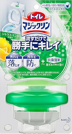 トイレマジックリン トイレ用洗剤 流すだけで勝手にキレイ シトラスミントの香り 本体 80g マジックリン ドラッグストア Amazon