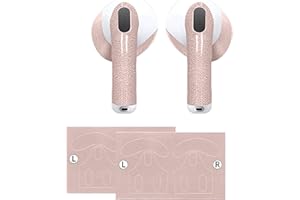 kwmobile Earbud Sticker Compatible with Apple Airpods 4 Sticker Wrap - Premium Grade Vinyl Skin Wrap - Discrete Skin Tone - T
