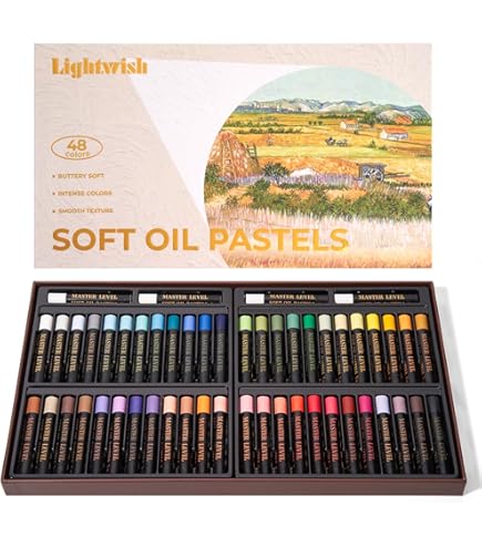 Amazon.com: ArtAspirer Oil Pastels ArtAspirer Oil Pastels Wood Box