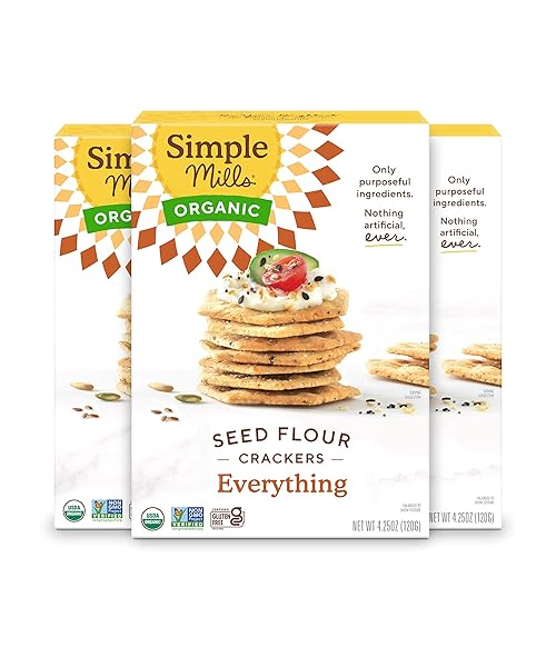 SIMPLE MILLS ORGANIC SEED CRACKERS, EVERYTHING – GLUTEN...