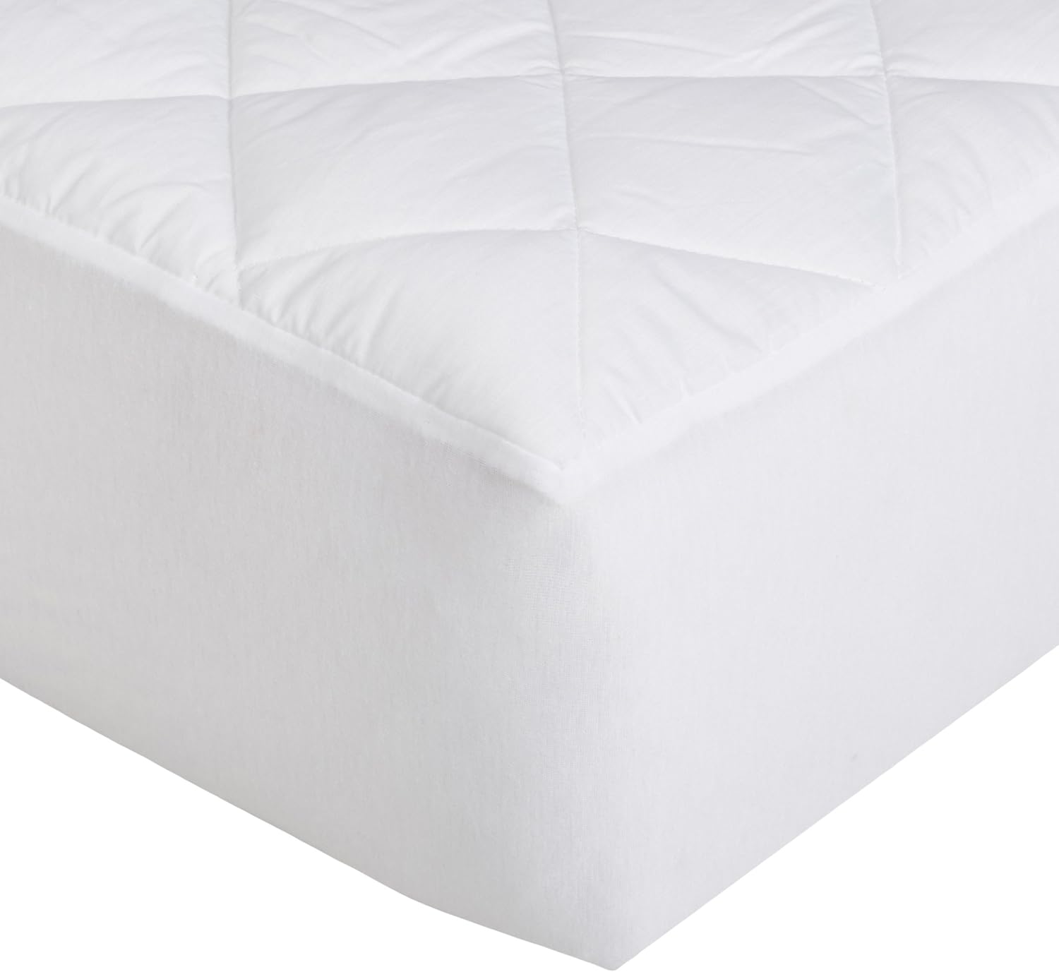 Basics Hypoallergenic Quilted Mattress Topper Pad Cover - 18 Inch Deep, Full: Home & Kitchen