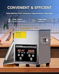 CREWORKS Professional Jewelry Cleaning Machine, 2L