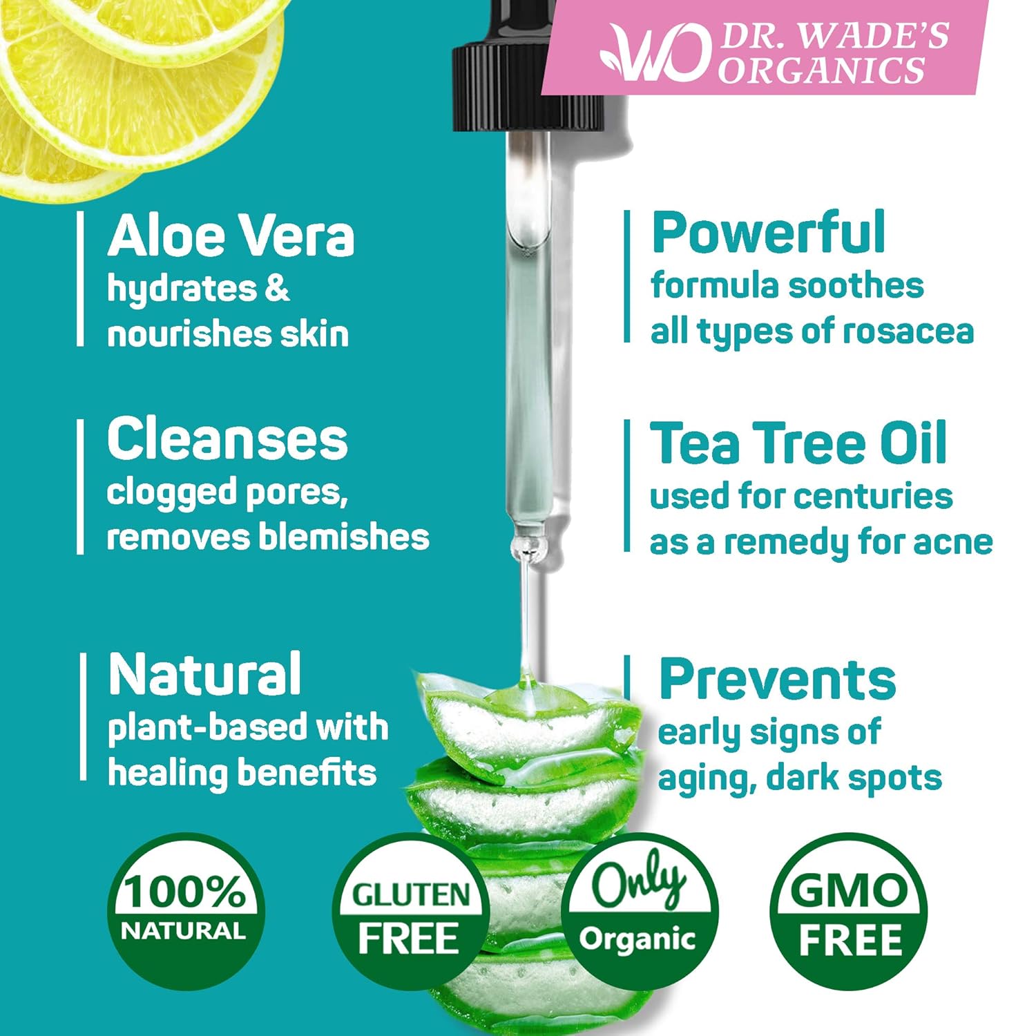 Acne Treatment Serum - Natural Skin Care Serum for Acne and Dark Spots with Niacinamide, Tea Tree Oil, Hyaluronic Acid & Tamanu Oil - Effective Rosacea Treatment - Acne Serum for Oily Skin: Beauty