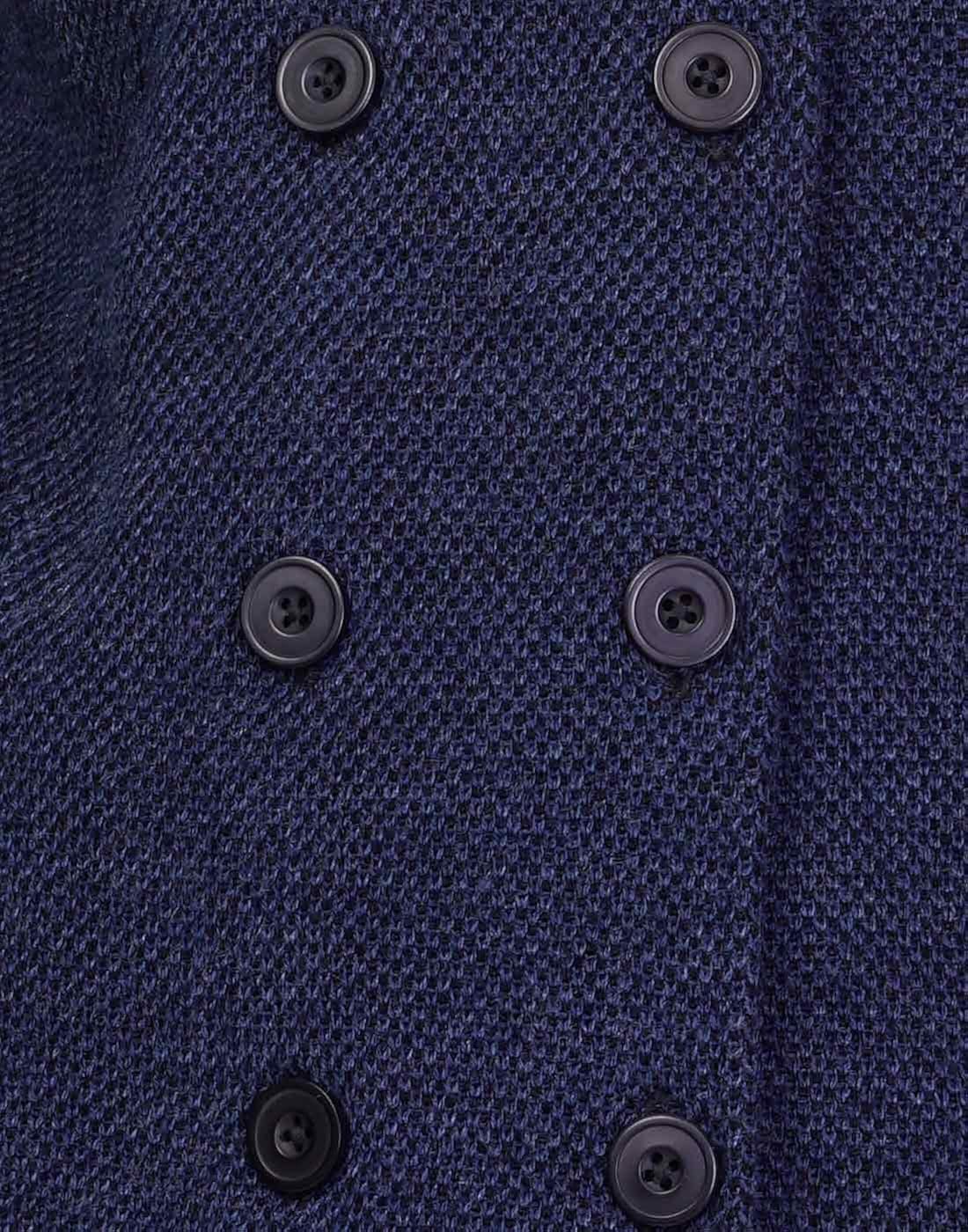 montrex navy blue long coat for women