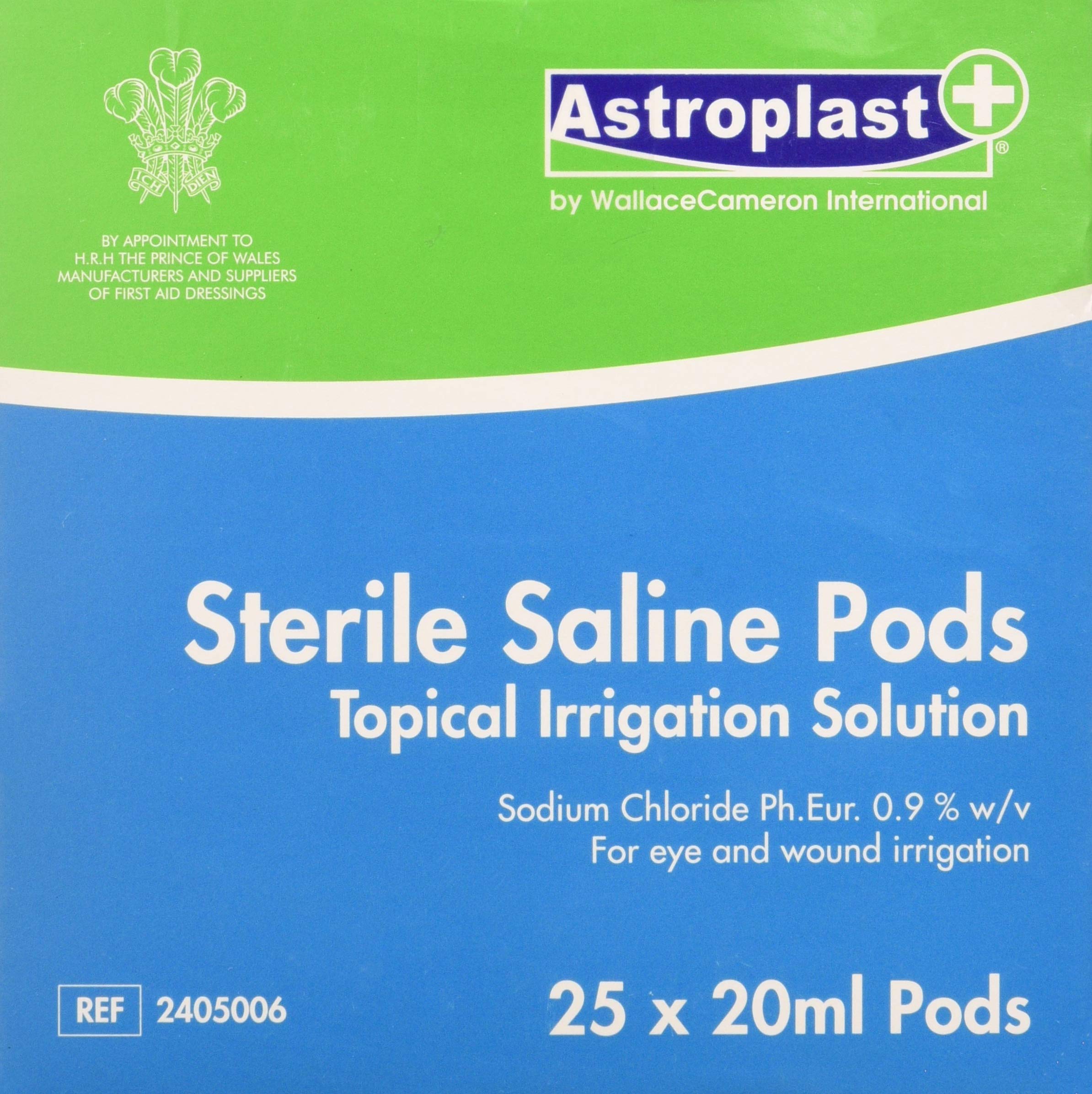 Astroplast 2405006 Saline Eyewash Pods 20ml Pack of 25