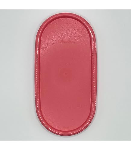 Boîte Modulaire Ovale Tupperware - Occasion, Couleur Rose Framboise, Made In France