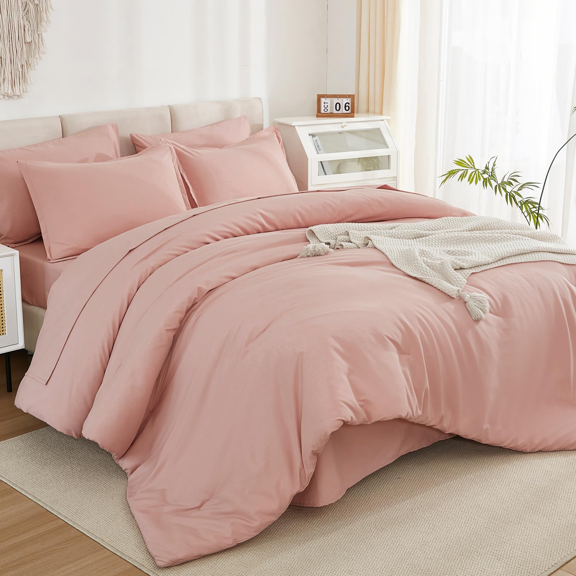 Litanika Comforter Full Size Set Blush Pink - 7