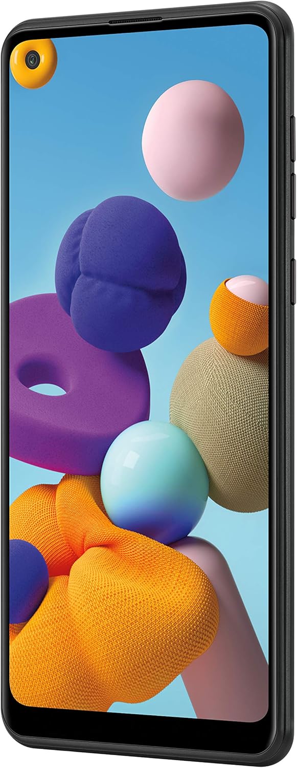 Samsung Galaxy A21 Factory Unlocked Android Cell Phone, US Version Smartphone, 32GB Storage, Long-Lasting Battery, 6.5” Infinity Display, Quad Camera, Black