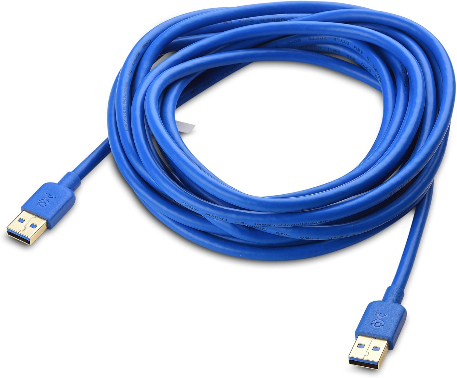 Cable Matters Long USB 3.0 Cable (USB to USB Cable Male to Male) in Black 10 ft: Computers & Accessories