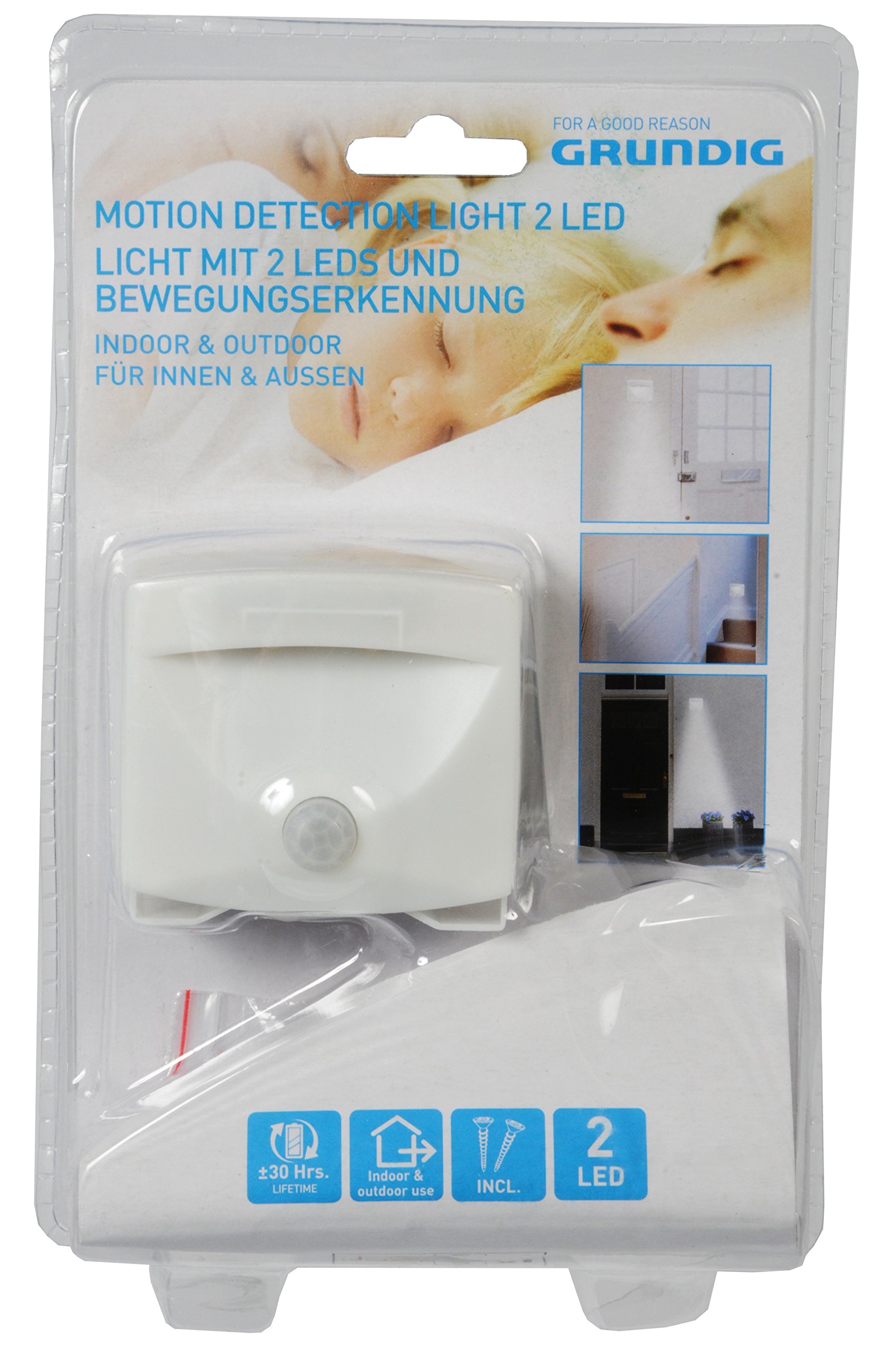 Grundig lamp, Plastic, White, 12.5 x 10.8 x 5.0 cm
