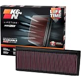 K&amp;N High-Flow Original Lifetime Engine Air Filter: Increase Power: Premium, Washable: Compatible with Audi/Volkswagen: (See Product Description for Select Models) 33-2865