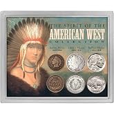 American Coin Treasures Spirit of The American West Penny and Nickel Coin Collection, Protective Acrylic Case, Certificate of Authenticity, Manufacturer's Warranty