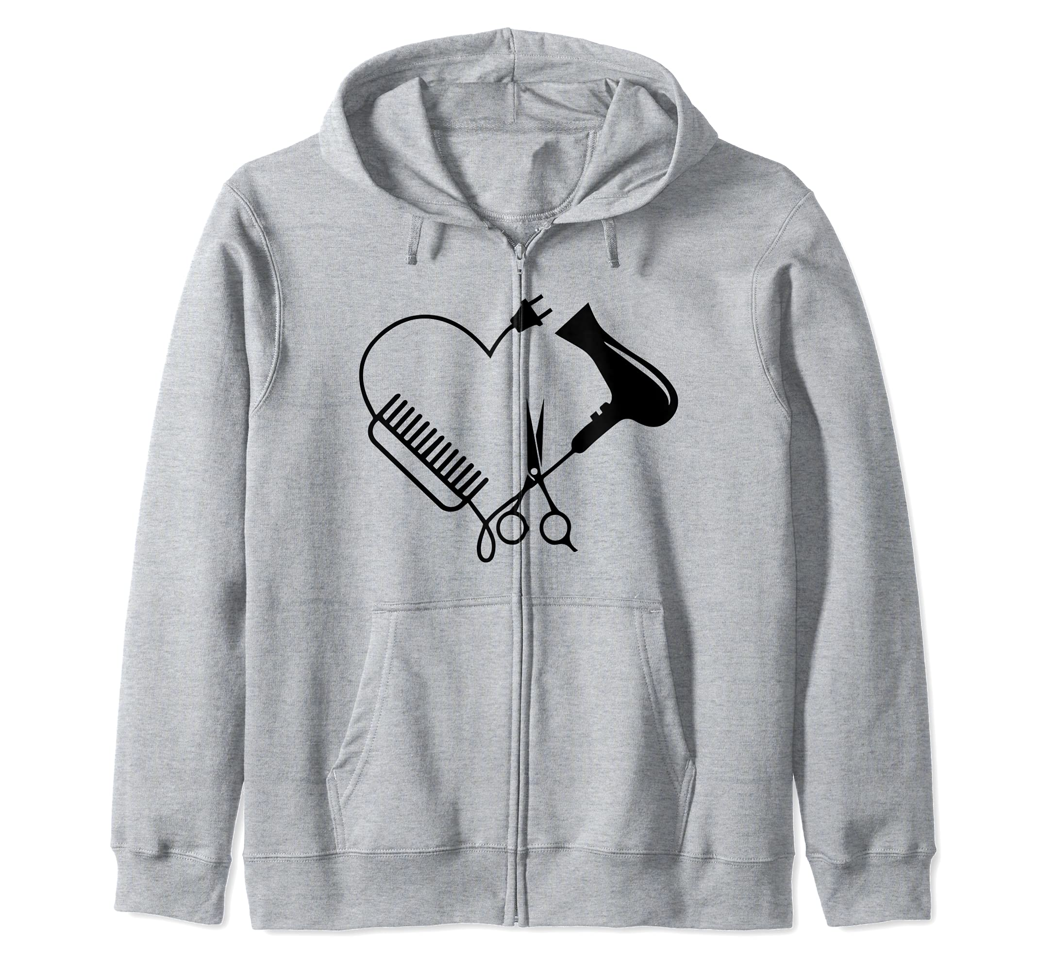 Barber Hairdresser Salon Hairstylist Hairdresser Gift Zip Hoodie