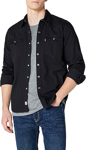camiseta levis hombre negra